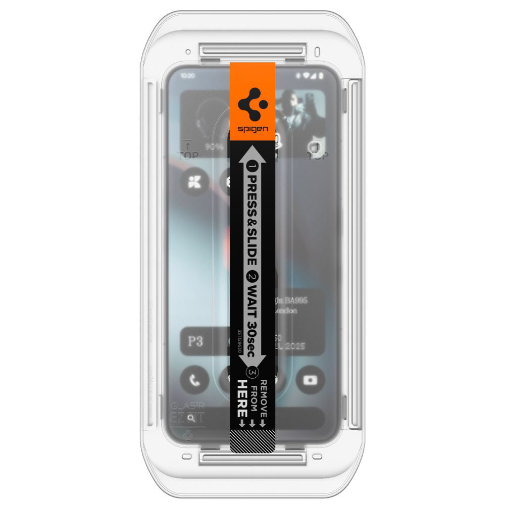 Spigen GlastR EZ FIT Screen Protector for Nothing Phone (3), Tempered Glass, Full Glue, Set of 2 pieces AGL10165