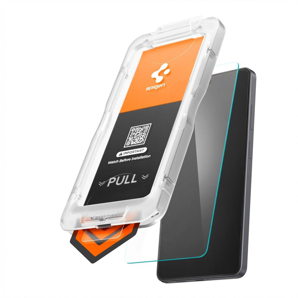 Προστατευτική Μεμβράνη Οθόνης Spigen GlastR EZ FIT Pro HD για Samsung Galaxy S26 Ultra S948, Ενισχυμένο Γυαλί, Full Glue AGL11074