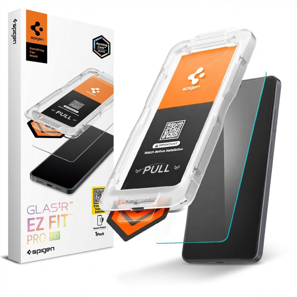 Προστατευτική Μεμβράνη Οθόνης Spigen GlastR EZ FIT Pro HD για Samsung Galaxy S26 Ultra S948, Ενισχυμένο Γυαλί, Full Glue AGL11074