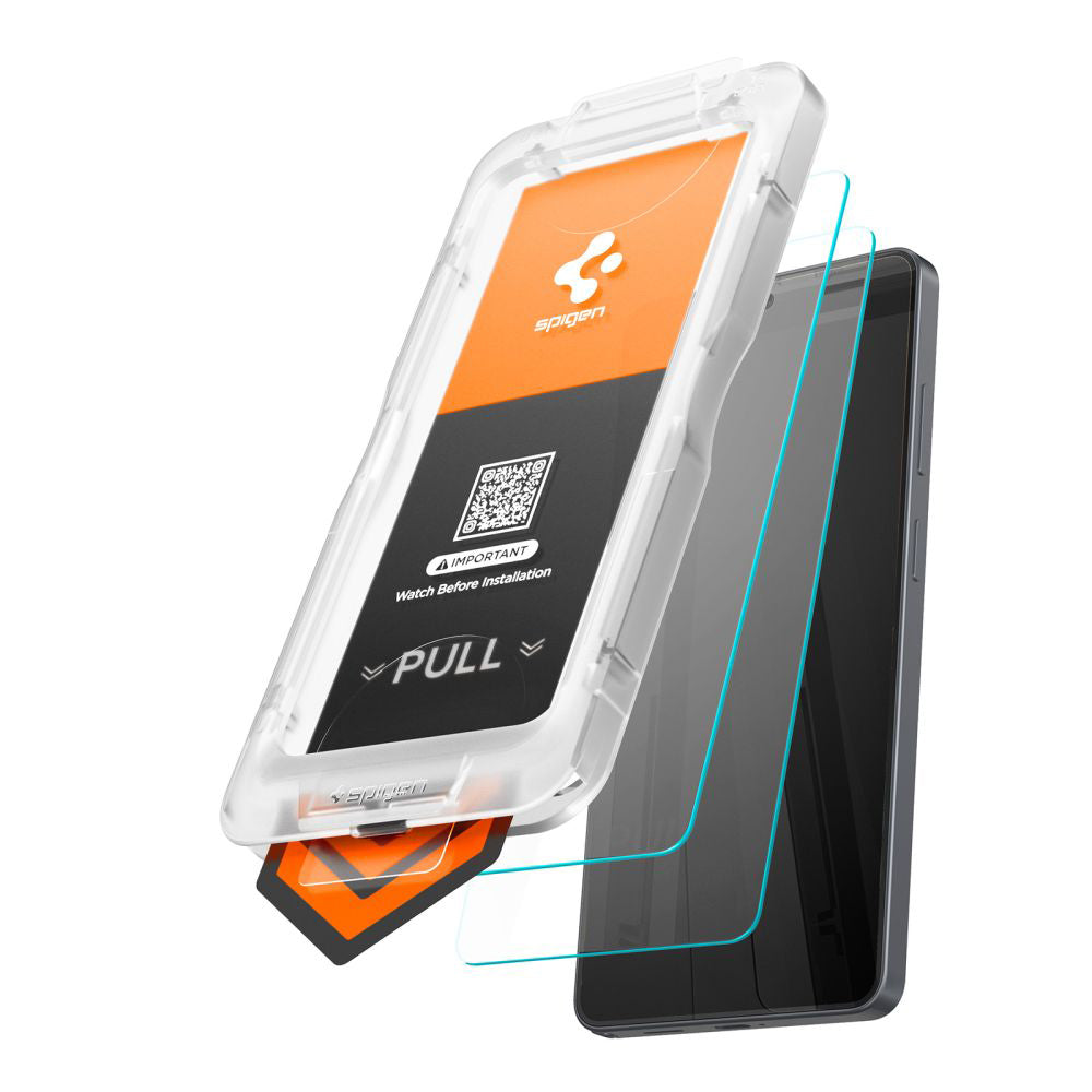 Προστατευτική Μεμβράνη Οθόνης Spigen GlastR EZ FIT Pro HD για Samsung Galaxy S26 Ultra S948, Ενισχυμένο Γυαλί, Πλήρης Κόλληση, Σετ 2 τεμαχίων AGL11072