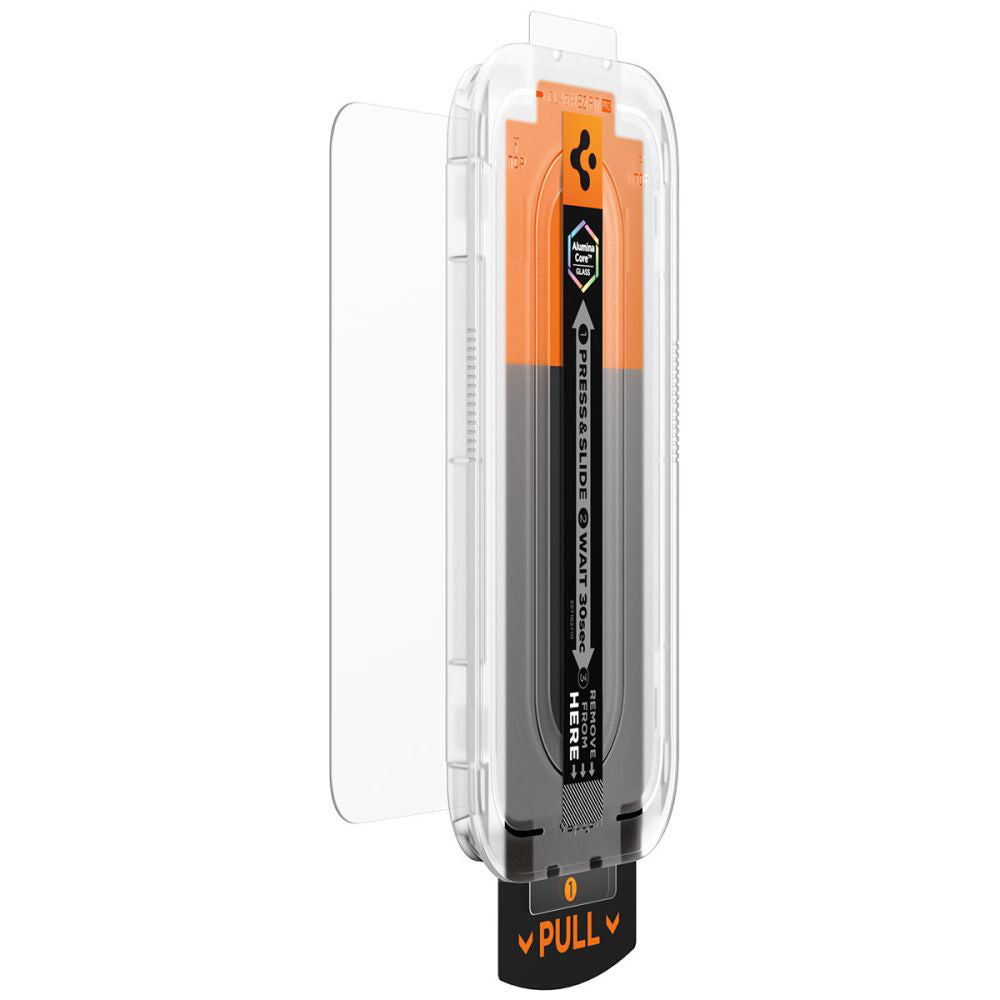 Προστατευτική μεμβράνη οθόνης Spigen GlastR EZ FIT Pro για Apple iPhone 18 Pro Max / 17 Pro Max / 16 Pro Max, Ασφαλισμένο γυαλί, Full Glue AGL10095