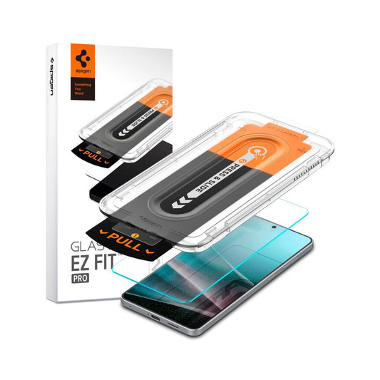 Spigen GlastR EZ FIT Pro Screen Protector for Samsung Galaxy S25 Edge S937, Tempered Glass, Full Glue AGL09411