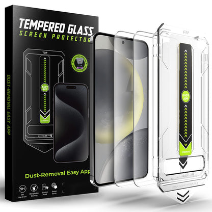 Techsuit TitanGlass CrystalHD Screen Protector for Samsung Galaxy S25+ S936 / S24+ S926, Tempered Glass, Full Glue, Set of 2 pieces