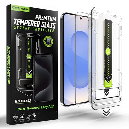 Techsuit TitanGlass CrystalHD Screen Protector for Samsung Galaxy S26 S942, Tempered Glass, Full Glue