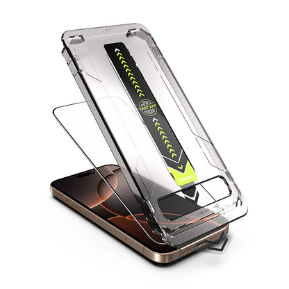Προστατευτική μεμβράνη οθόνης Techsuit TitanGlass για Apple iPhone 11 Pro / XS / X, Ασφαλισμένο γυαλί, Πλήρης κόλλα, Μαύρο