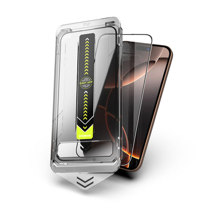Προστατευτική μεμβράνη οθόνης Techsuit TitanGlass για Apple iPhone 11 Pro / XS / X, Ασφαλισμένο γυαλί, Πλήρης κόλλα, Μαύρο