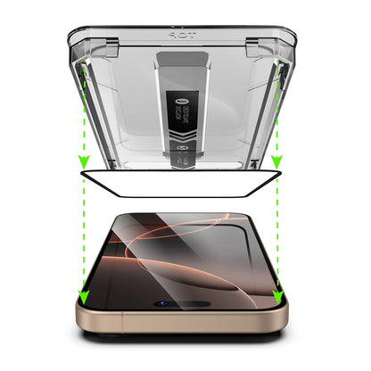 Προστατευτική μεμβράνη οθόνης Techsuit TitanGlass για Apple iPhone 11 Pro / XS / X, Ασφαλισμένο γυαλί, Πλήρης κόλλα, Μαύρο