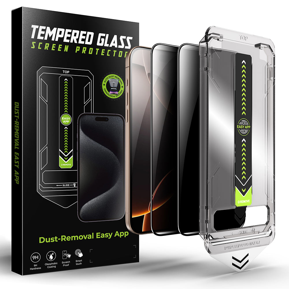Privacy Screen Protector Techsuit TitanGlass for Apple iPhone 11 Pro / XS / X, Tempered Glass, Full Glue, Set of 2 pieces