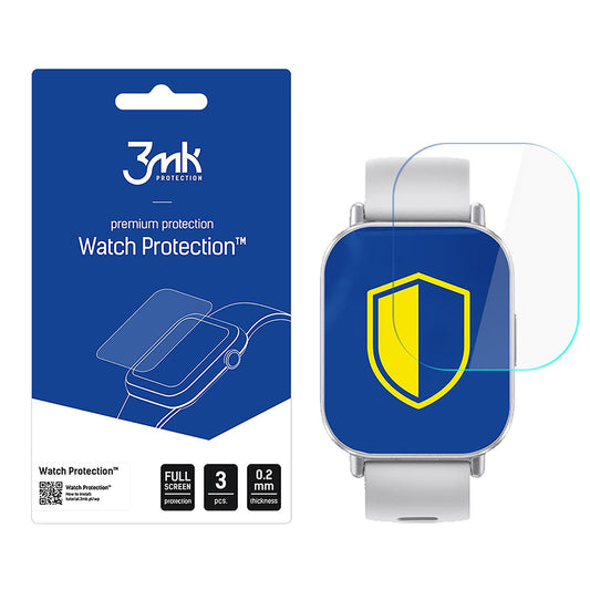 Προστατευτική Μεμβράνη 3MK FlexibleGlass για Xiaomi Redmi Watch 5 Active, Σετ 3 τεμαχίων, Εύκαμπτο Γυαλί