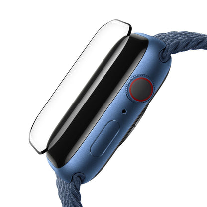 Blueo High Molecule Protective Film for Apple Watch Series 10 42mm, Tempered Glass, Black