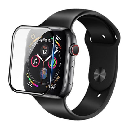 Blueo High Molecule Protective Film for Apple Watch Series 10 42mm, Tempered Glass, Black