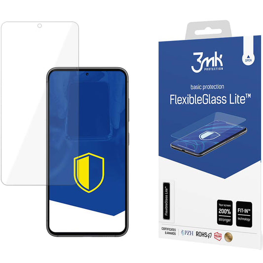 Προστατευτική Μεμβράνη Οθόνης 3MK FlexibleGlass Lite για Samsung Galaxy S23 S911, Εύκαμπτο Γυαλί, Πλήρης Κόλληση