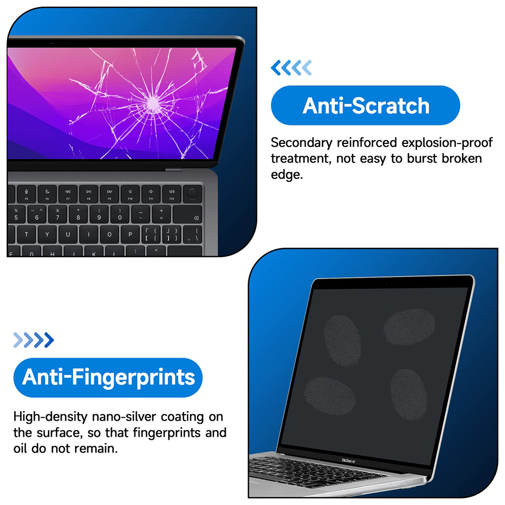 Matte Anti Blue Light Screen Protector Techsuit VisionProX for Apple MacBook Pro 13inch (2022) / (2020) / (2019) / (2018) / (2016), Plastic