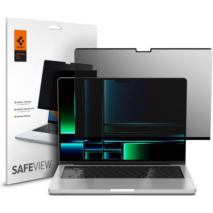 Προστατευτική Μεμβράνη Οθόνης Privacy Spigen Safe View Magnetic για Apple MacBook Pro 14inch (2026) / (2025) / (2024) / (2023) / (2022) / (2021), Πλαστικό