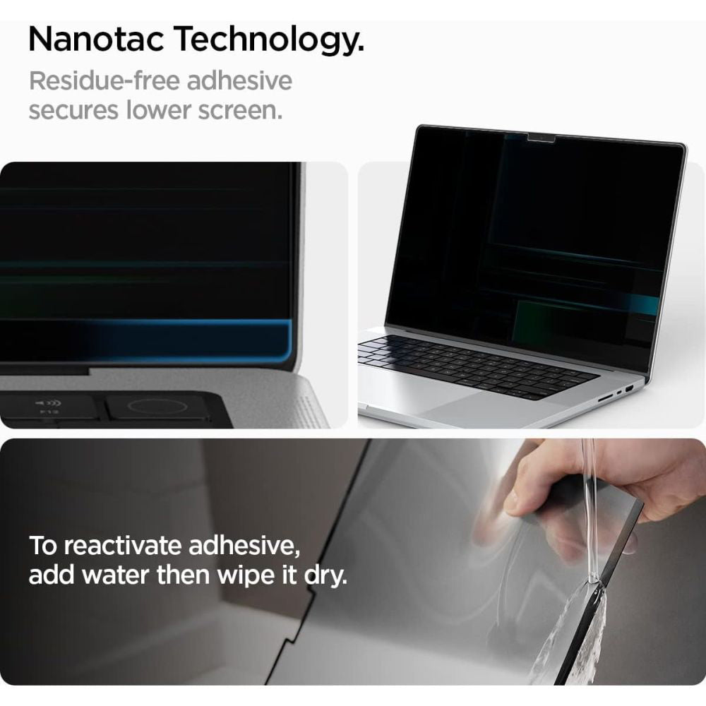 Προστατευτική Μεμβράνη Οθόνης Privacy Spigen Safe View Magnetic για Apple MacBook Pro 14inch (2026) / (2025) / (2024) / (2023) / (2022) / (2021), Πλαστικό