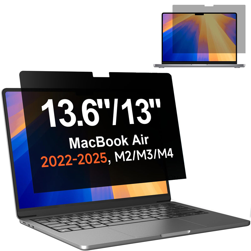 Techsuit VisionProX Privacy Screen Protector Film for Apple MacBook Air 13inch (2026) / (2025), Plastic