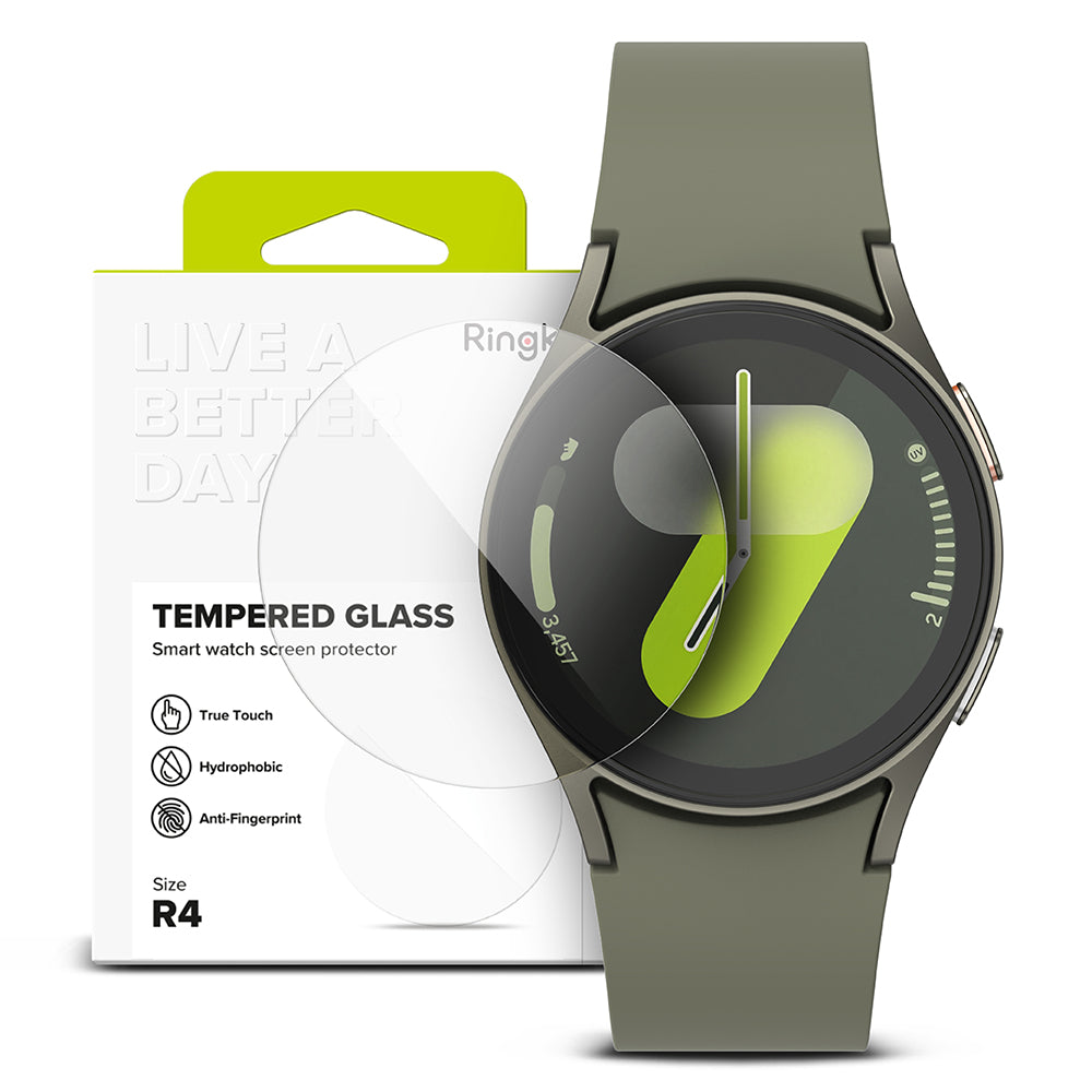 Ringke R4 Protective Film for Samsung Galaxy Watch7 40mm, Set of 4 pieces, Tempered Glass