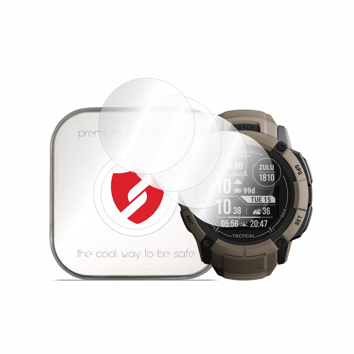 Προστατευτική Μεμβράνη Smart Protection Premium Classic για Garmin Instinct 2X Solar, Σετ 4 τεμαχίων, Πλαστικό