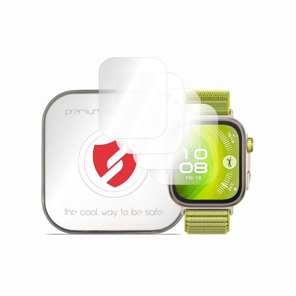 Smart Protection Premium Classic Screen Protector Film for Huawei Watch Fit 4 Pro, Set of 4 pieces, Plastic