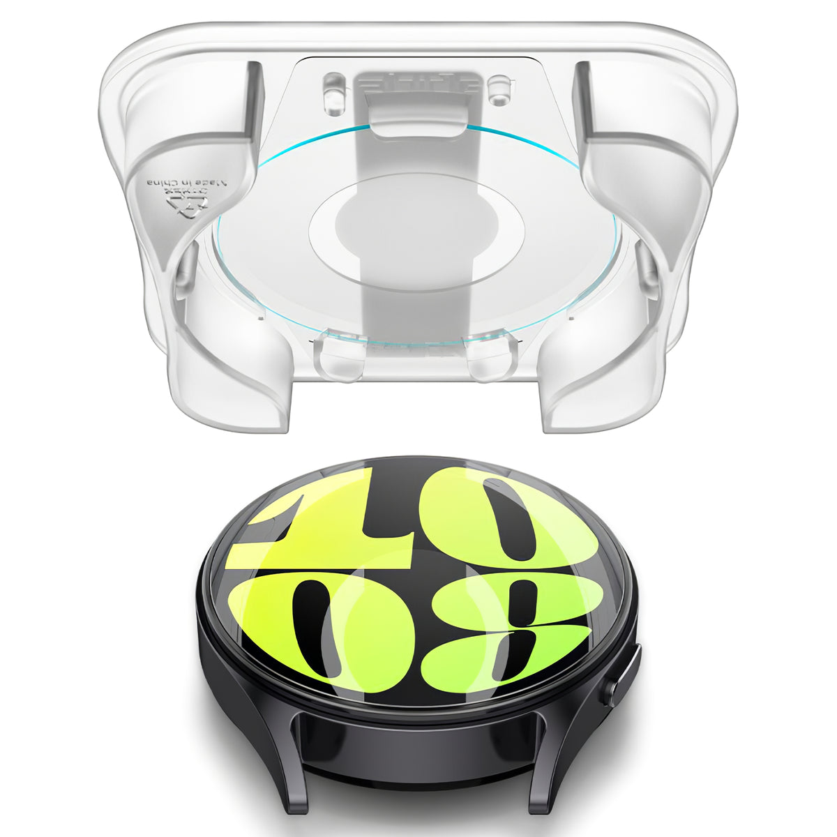 Προστατευτική Μεμβράνη Spigen GlastR EZ FIT για Samsung Galaxy Watch7 / Watch6 / Watch5 / Watch4 44mm Series, Σετ 2 τεμαχίων, Ενισχυμένο Γυαλί AGL08493