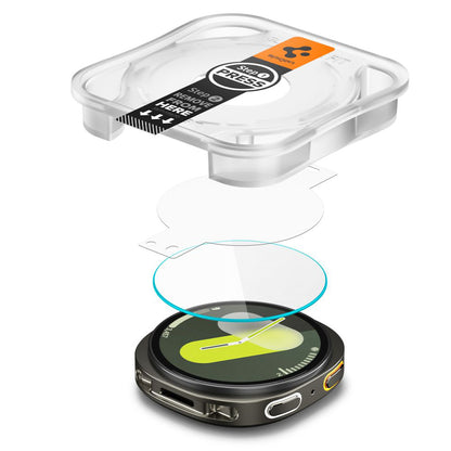 Spigen GlastR EZ FIT Protective Film for Samsung Galaxy Watch9 / Watch8 40mm, Set of 2, Tempered Glass AGL09874