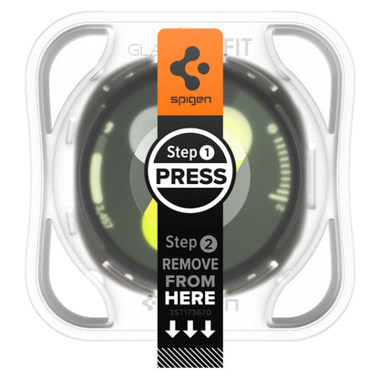 Spigen GlastR EZ FIT Protective Film for Samsung Galaxy Watch9 / Watch8 40mm, Set of 2, Tempered Glass AGL09874
