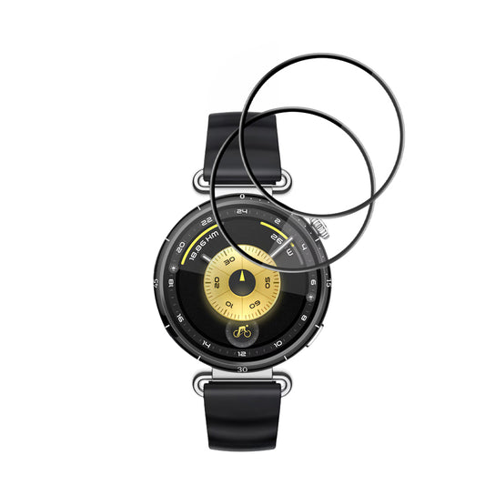 Προστατευτική Μεμβράνη Techsuit Nano Flex για Huawei Watch GT 6 41mm, Σετ 2 τεμαχίων, Πλαστική, Μαύρη