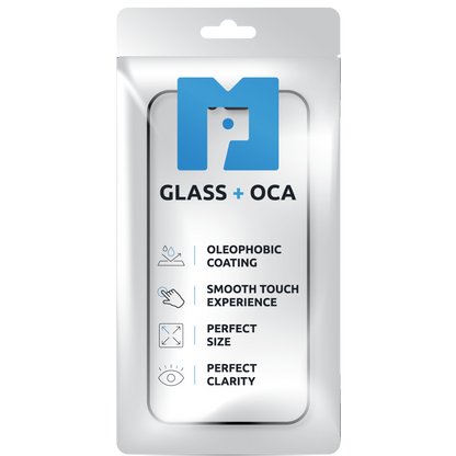 Screen Glass + OCA MP compatible with Apple iPhone 14 Pro, Black