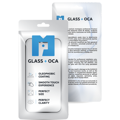 Screen Glass + OCA MP compatible with Apple iPhone 17 Pro Max, Black