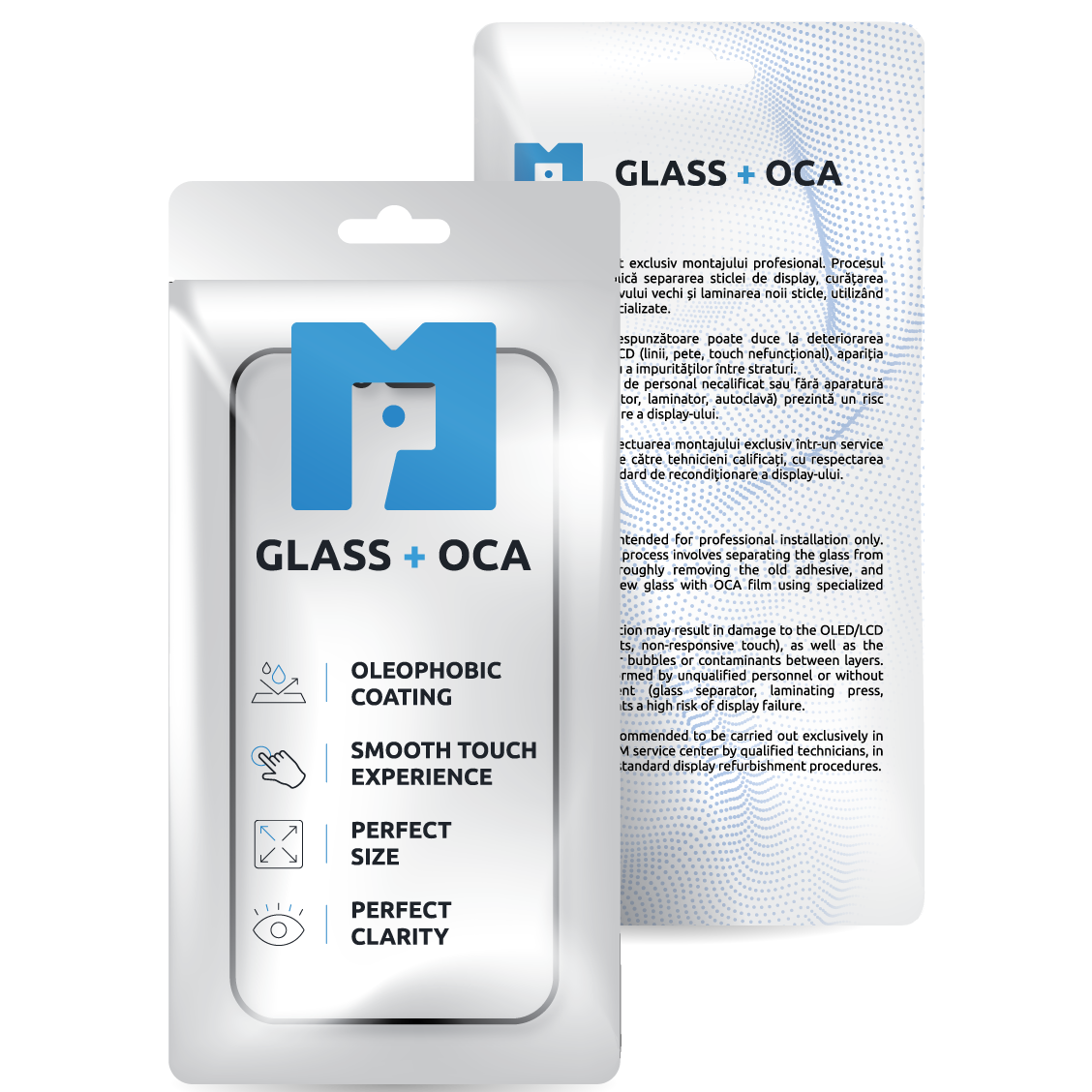 Screen Glass + OCA MP compatible with Apple iPhone 14 Plus, Black