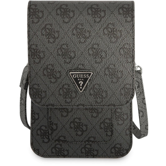 Τσάντα Οικουμενική για Τηλέφωνο, Guess, 4G Triangle Logo, Μαύρη