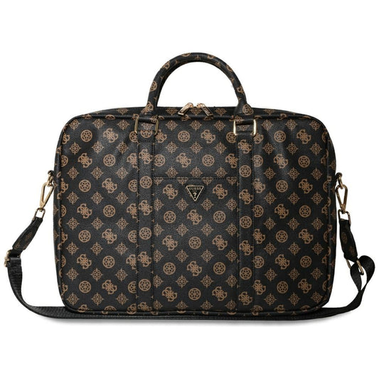 Τσάντα Guess Peony Triangle Logo για Laptop 16inch, Μαύρη