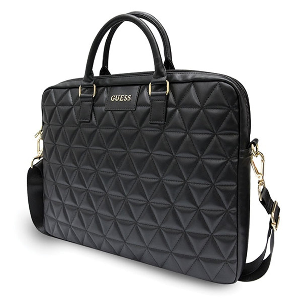 Τσάντα Guess Quilted για Laptop 15inch, Μαύρη