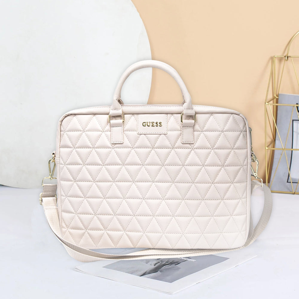 Τσάντα Guess Quilted για Laptop 15inch, Μαύρη