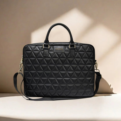 Τσάντα Guess Quilted για Laptop 15inch, Μαύρη