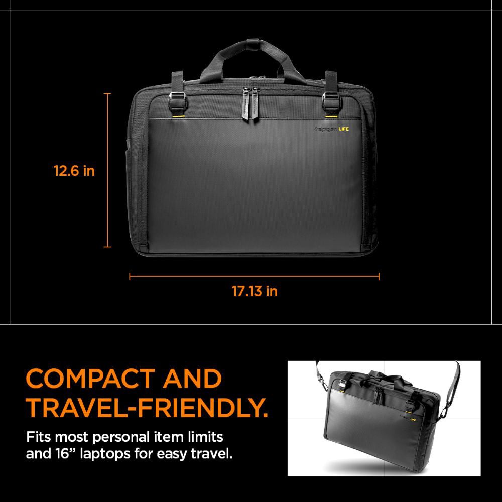 Spigen Klasden Bag for 16inch Laptop, Black AFA09540
