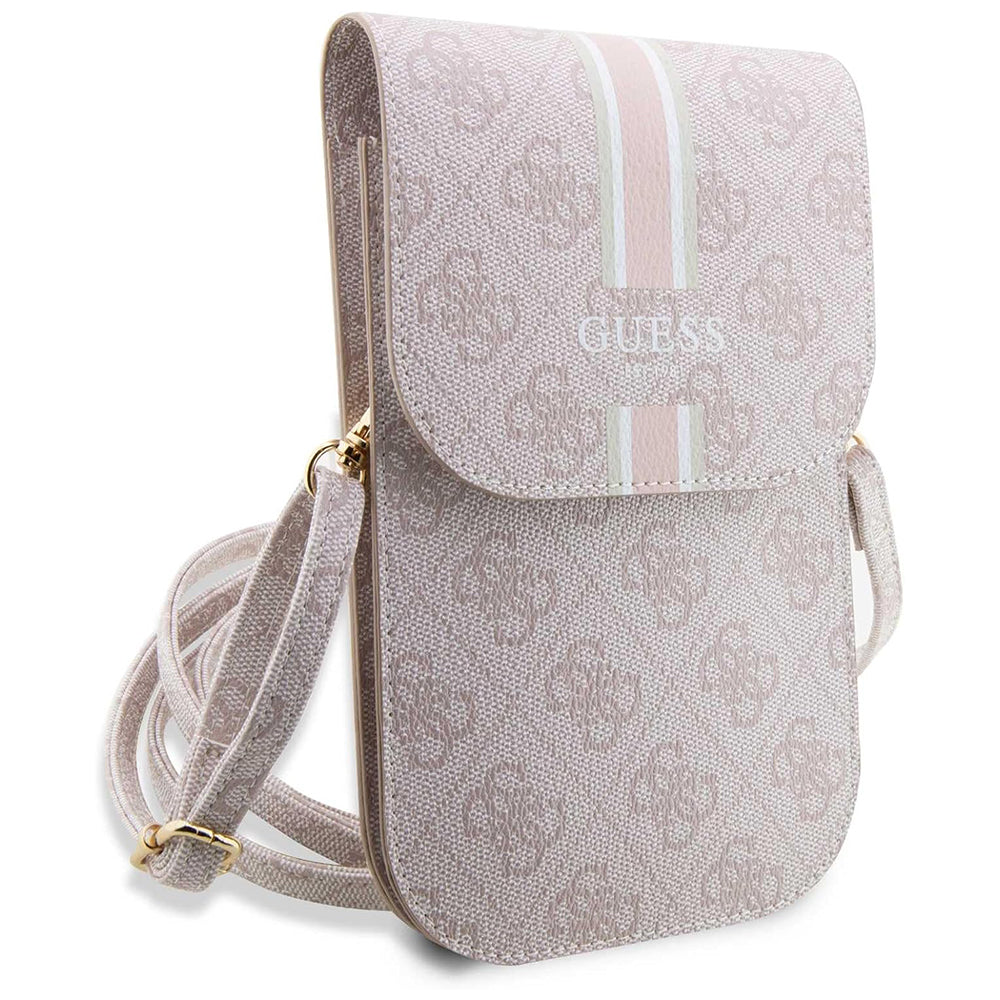 Τσάντα Παγκόσμια για Τηλέφωνο, Guess, 4G Stripes, Ροζ