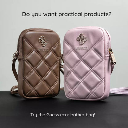 Universal Phone Bag, Guess, Quilted 4G, Pink