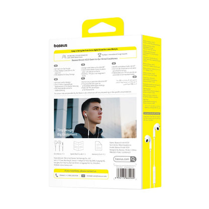 Handsfree 3.5mm Baseus Encok HZ19, Λευκό A00182301213-00