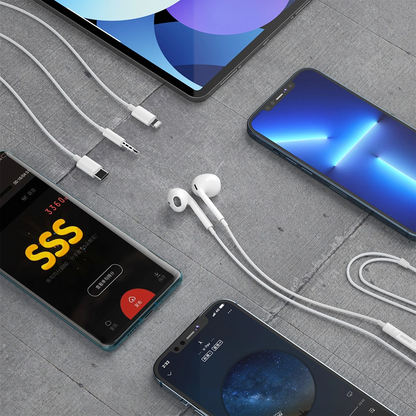 Ακουστικά Handsfree 3.5mm Dudao X14Pro, Λευκό