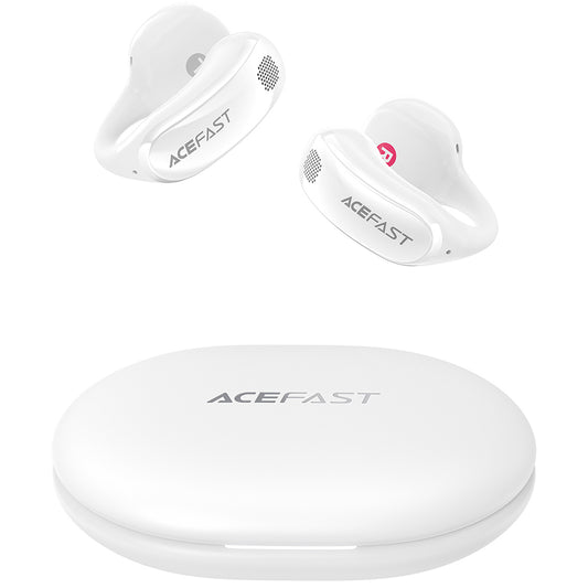 Handsfree Bluetooth Acefast Aceclip Pro, TWS, Λευκό