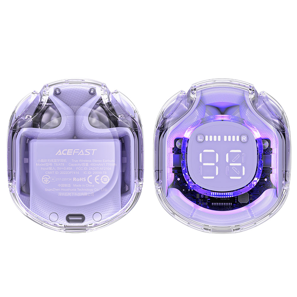 Acefast T8 Bluetooth Handsfree, TWS, Purple
