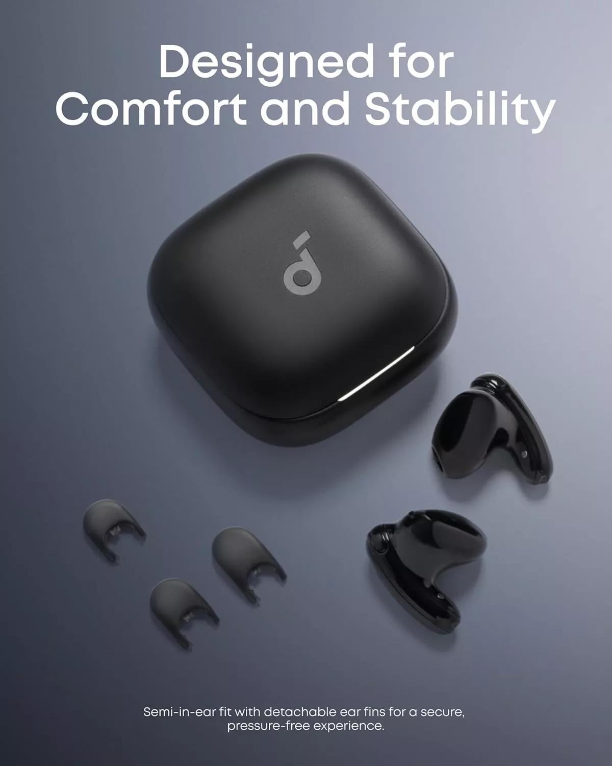 Handsfree Bluetooth Anker SoundCore Liberty Buds, TWS, ANC, Μαύρο D1200G11