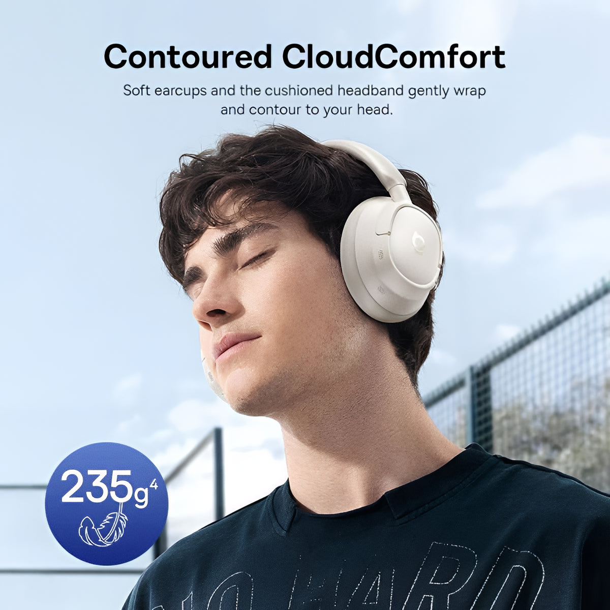 Handsfree Bluetooth Baseus Bass BH1 NC, MultiPoint, A2DP, ANC, Λευκό A0203702