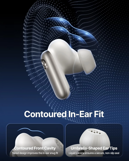 Handsfree Bluetooth Baseus Inspire XP1 Sound by Bose, TWS, ANC, Λευκό A0010903