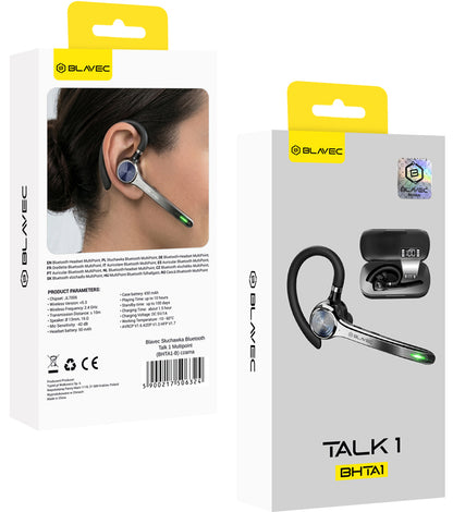 Blavec Talk 1 Bluetooth Handsfree, MultiPoint, A2DP, Black