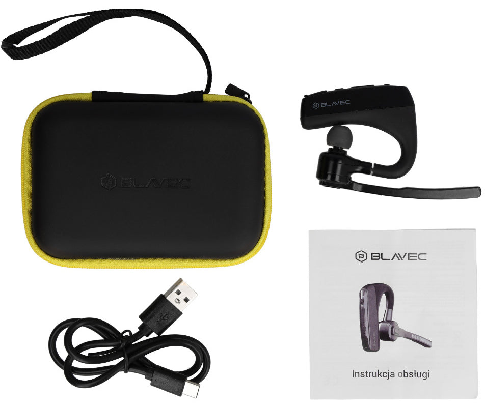 Bluetooth handsfree Blavec Voyager 1, MultiPoint, A2DP, Μαύρο