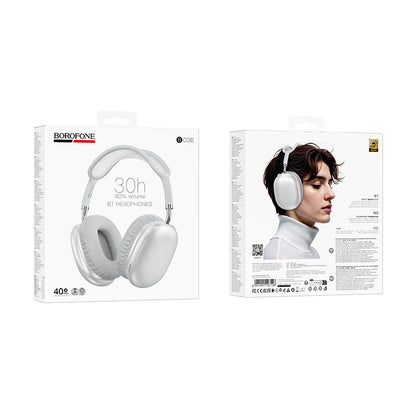 Ασύρματο Handsfree Bluetooth Borofone BO36 Tone, A2DP, Ασημί