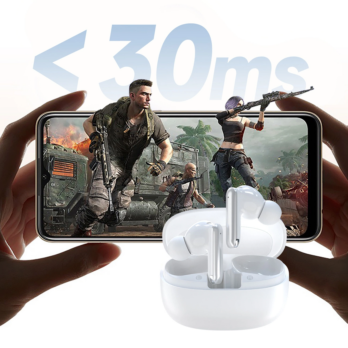 Ακουστικά Bluetooth Dudao U21, TWS, ANC, Λευκό