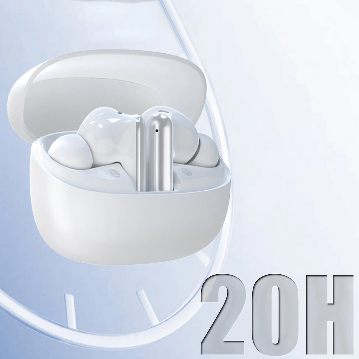 Ακουστικά Bluetooth Dudao U21, TWS, ANC, Λευκό